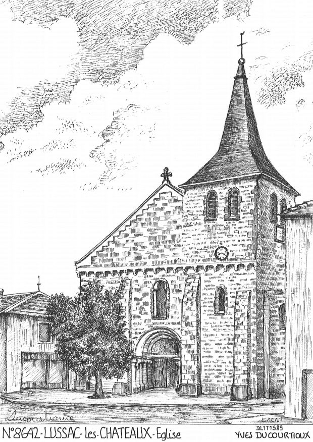 N 86042 - LUSSAC LES CHATEAUX - église